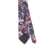 Back Back Detail of Vintage 1990's Swirl Abstract Patterned Tie