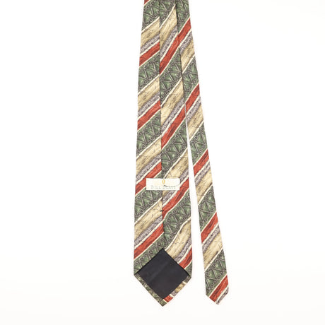 Back of Vintage Bill Blass Striped Patterned Tie