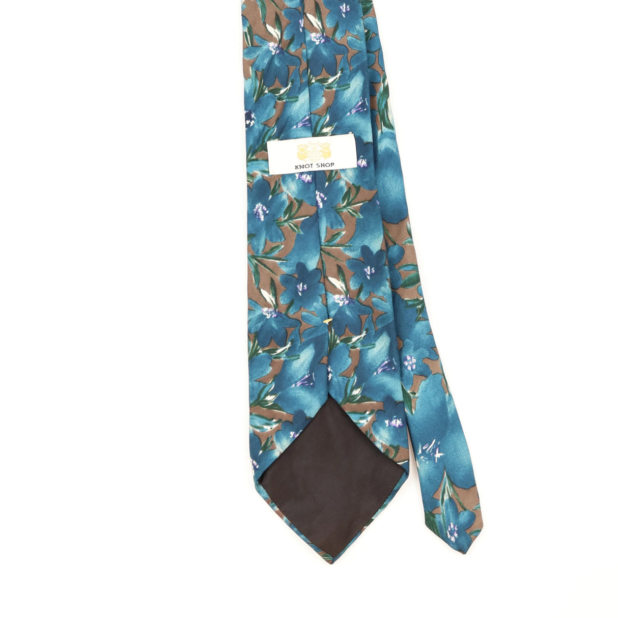 Back Detail of Vintage 1990's Floral Patterned Tie