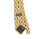 Back Back Detail of Vintage 1990's Ferrell Reed Geometric Patterned Tie