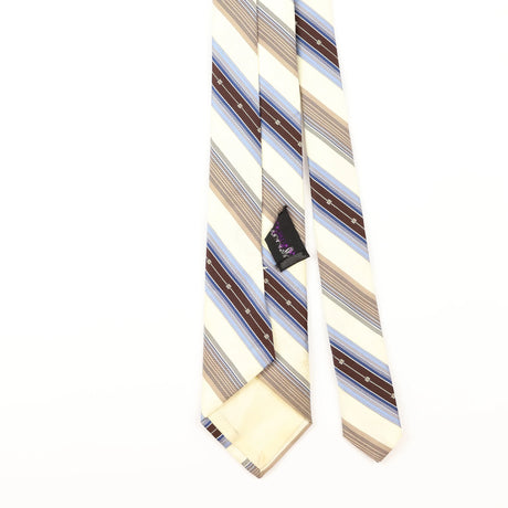 Back Detail of Vintage Striped Patterned Tie