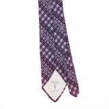 Back Back Detail of Vintage 1980's Geometric Patterned Tie