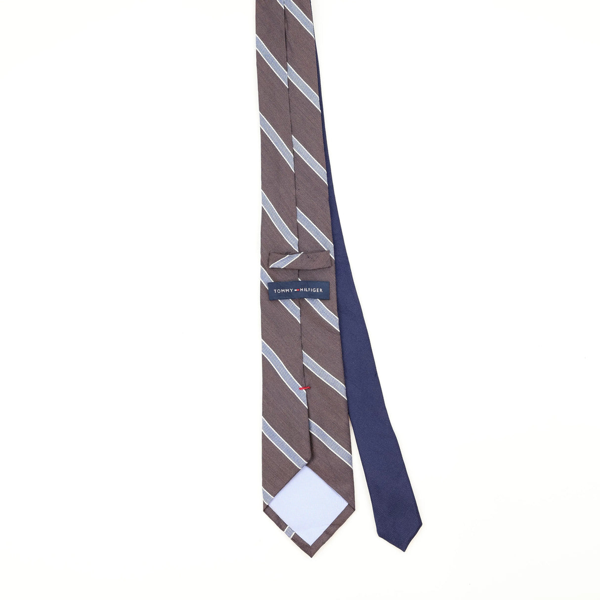 Back Back of Vintage Tommy Hilfiger Striped Patterned Tie