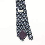 Back Back Detail of Vintage 1990's Geometric Patterned Tie