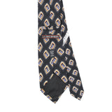 Back Back Detail of Vintage 1990's Jz Richards Geometric Patterned Tie