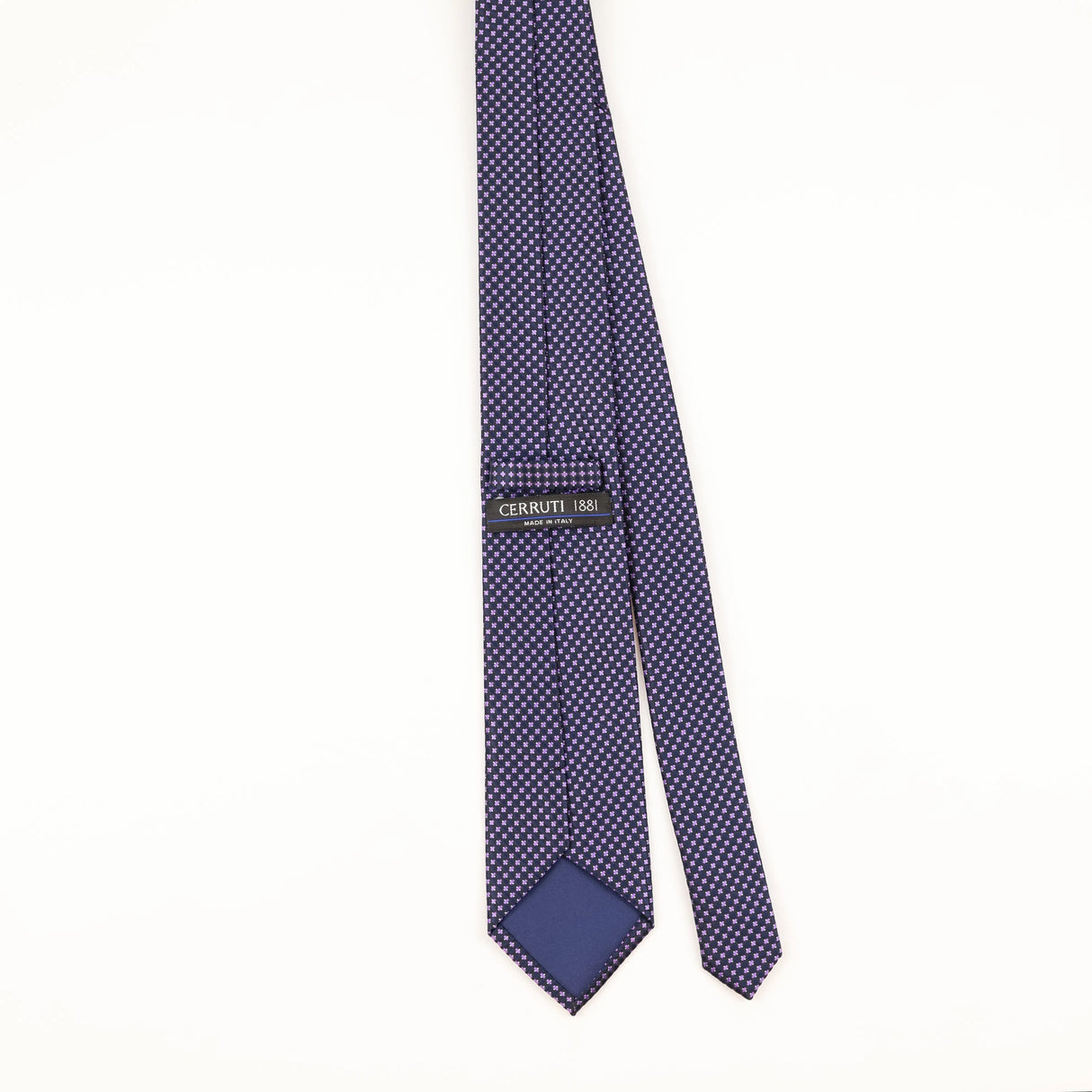 Back of Vintage 1990's Cerruti 1881 Geometric Patterned Tie