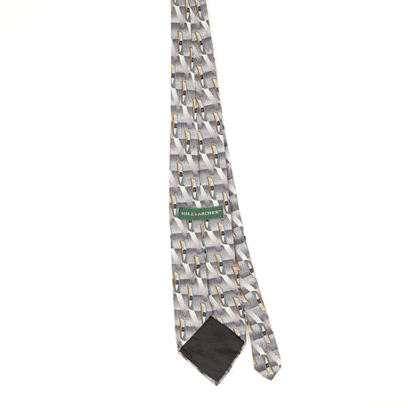 Back Back of Vintage 1990's Geometric Patterned Tie