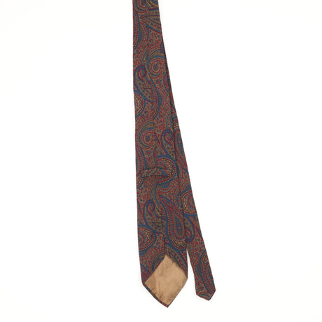 Back Back of Vintage 1990's Paisley Patterned Tie