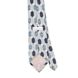 Back Back Detail of Vintage 1990's Pierre Cardin Hexagon Geometric Patterned Tie