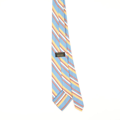 Back of Vintage 1980's Trevira Striped Patterned Tie