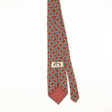 Back of Vintage 1990's Bert Pulitzer Geometric Patterned Tie