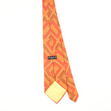 Back Back of Vintage 1980's Christian Dior Geometric Patterned Tie