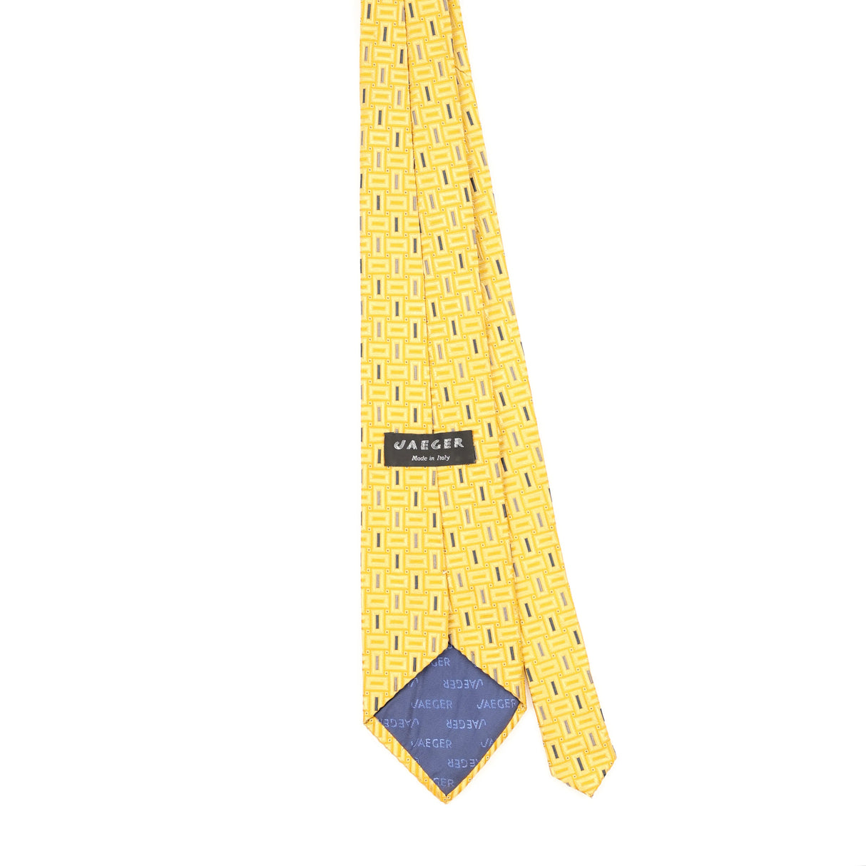 Back of Vintage 1990's Jaeger Geometric Patterned Tie