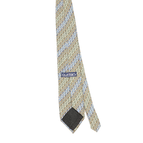 Back Back of Vintage Puritan Geometric Patterned Tie