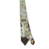 Back Back of Vintage 1990's Tango Circling The Globe Series Abstract Patterned Tie
