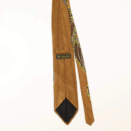 Back of Vintage Abstract Patterned Tie