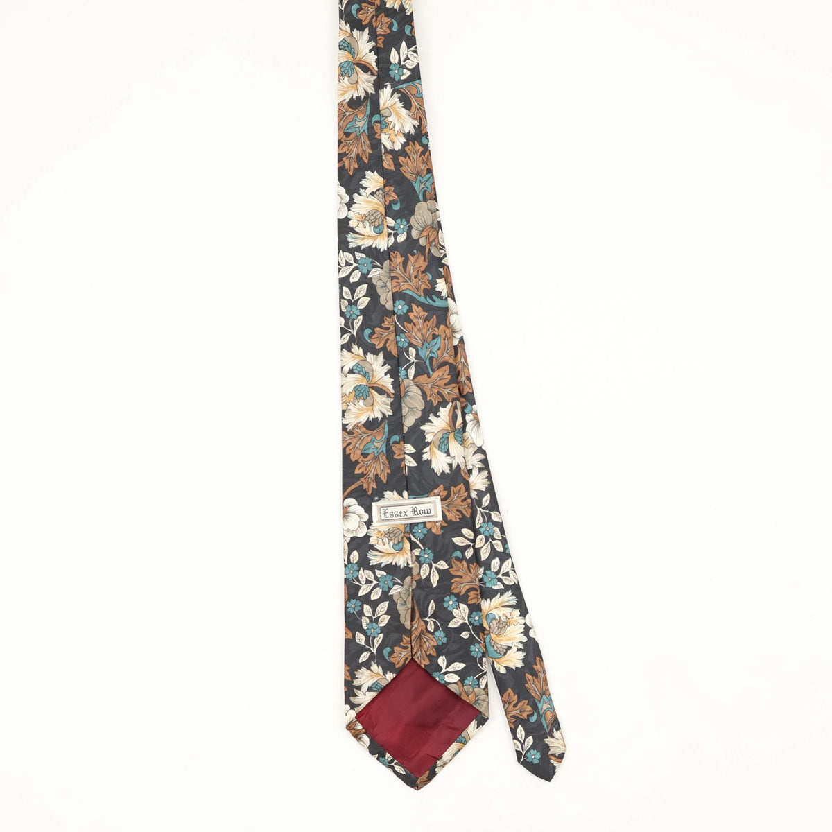 Back Back of Vintage 1990's Floral Patterned Tie