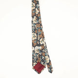 Back Back of Vintage 1990's Floral Patterned Tie
