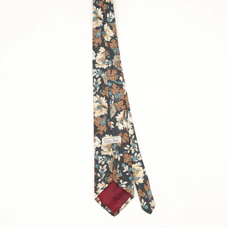 Back Back of Vintage 1990's Floral Patterned Tie