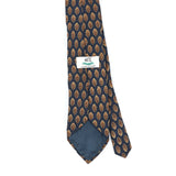 Back Back Detail of Vintage 1990's Van Heusen Foulard Geometric Patterned Tie