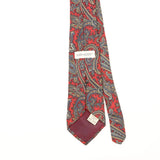 Back Detail of Vintage 1990's John Henry Paisley Patterned Tie