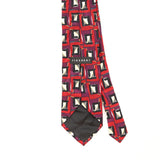Back Detail of Vintage 1990's Geometric Patterned Tie