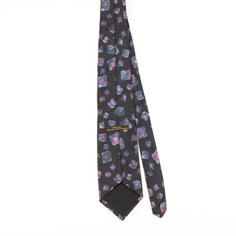 Back of Vintage 1990's Geometric Patterned Tie