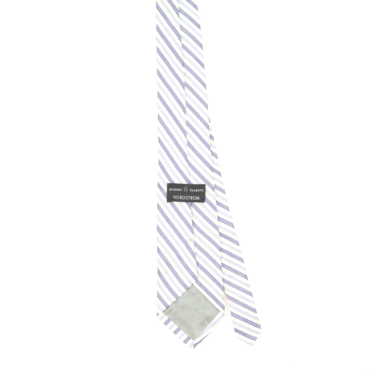 Back Back of Vintage 1990's Robert Talbott Striped Patterned Tie