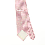 Back Back Detail of Vintage 1990's Ermenegildo Zegna Geometric Patterned Tie