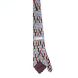 Back Back of Vintage 1990's Geometric Patterned Tie