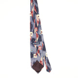 Back Back of Vintage 1990's Halston Abstract Patterned Tie