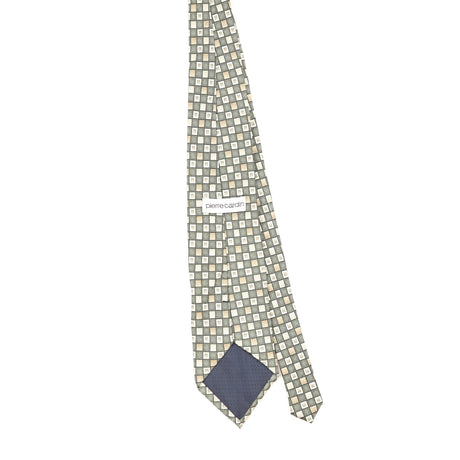 Back Back of Vintage 1990's Pierre Cardin Geometric Patterned Tie