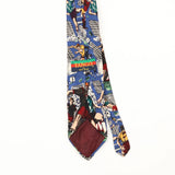 Back Back Detail of Vintage 1990's Tango Football Cartoon Patterned Tie