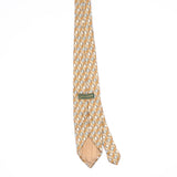 Back Back of Vintage 1990's Croft & Barrow Leaf Geometric Patterned Tie