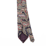 Back Back Detail of Vintage 1990's Paisley Patterned Tie