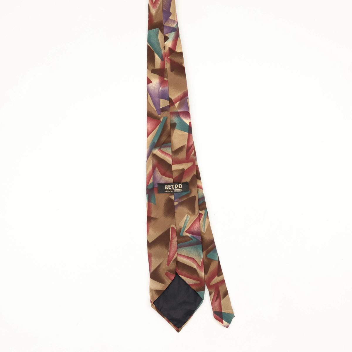 Back Back of Vintage 1990's Abstract Patterned Tie