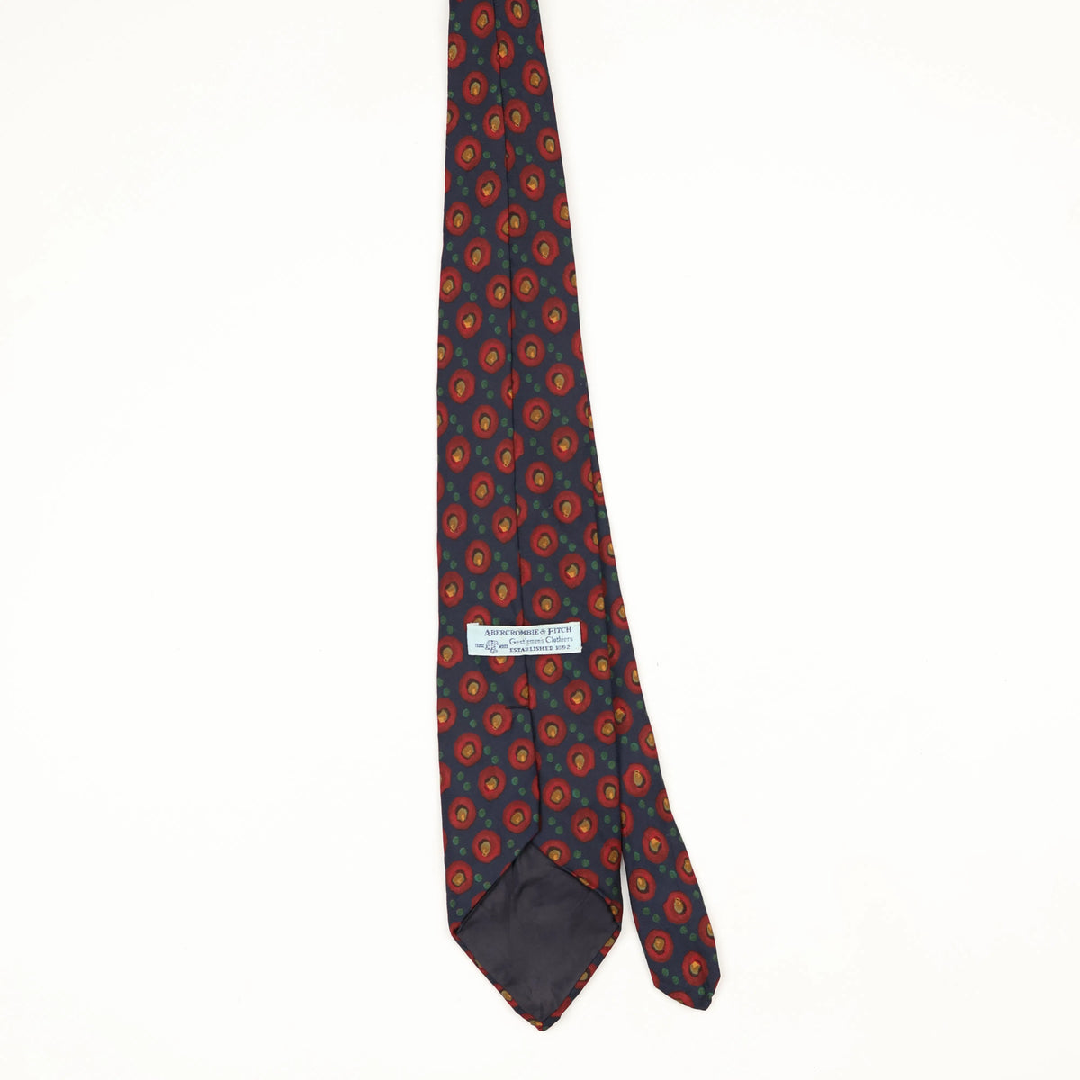 Back Back of Vintage 1990's Abercrombie & Fitch Geometric Patterned Tie