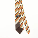 Back Detail of Vintage 1980's Pierre Cardin Striped Patterned Tie