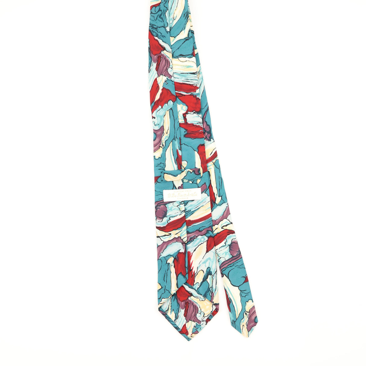 Back of Vintage 1980's Abstract Patterned Tie
