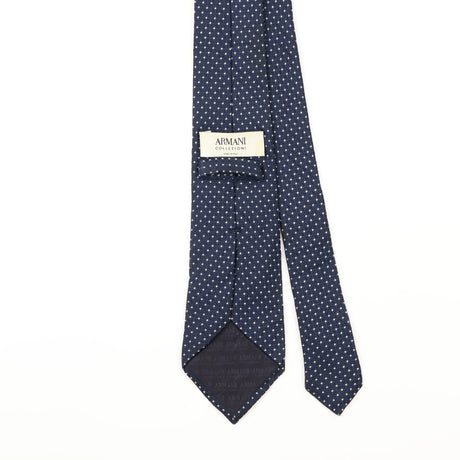 Back Detail of Vintage Giorgio Armani Polka Dot Patterned Tie