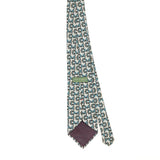 Back of Vintage 1990's Croft & Barrow Geometric Patterned Tie