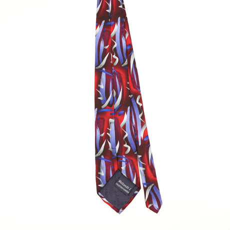 Back of Vintage 1990's Jerry Garcia Wetlands Abstract Patterned Tie