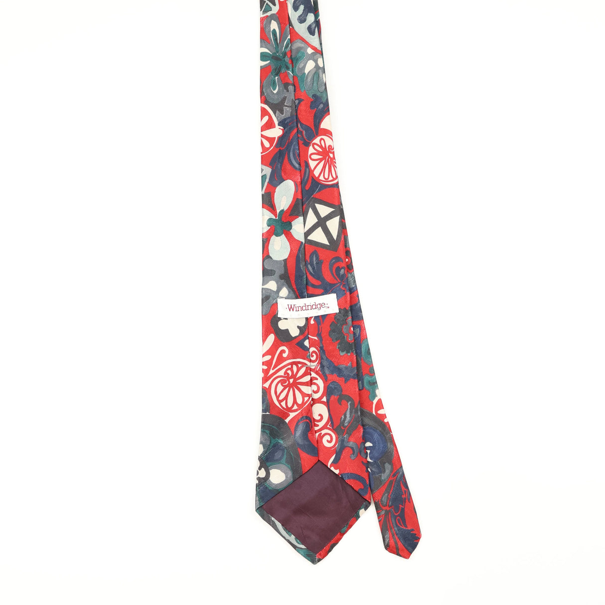 Back of Vintage 1990's Abstract Patterned Tie