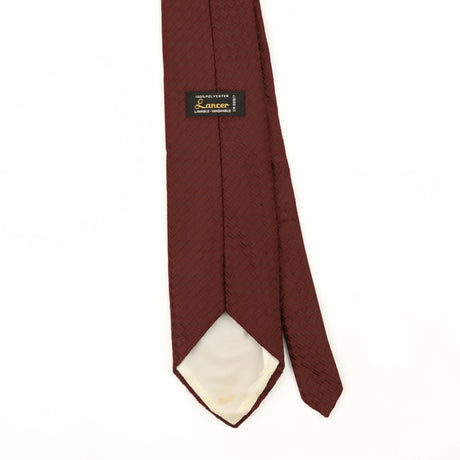 Back Back Detail of Vintage 1980's Geometric Patterned Tie