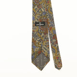 Back Detail of Vintage 1990's Paco Rabanne Paisley Patterned Tie
