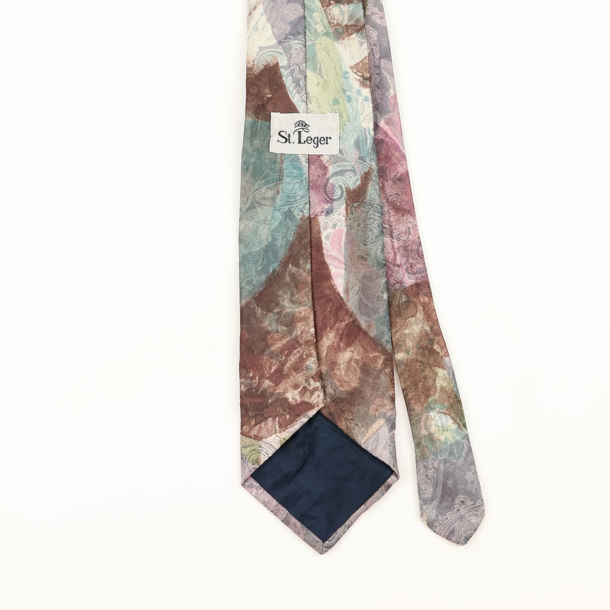 Back Detail of Vintage 1990's Abstract Patterned Tie
