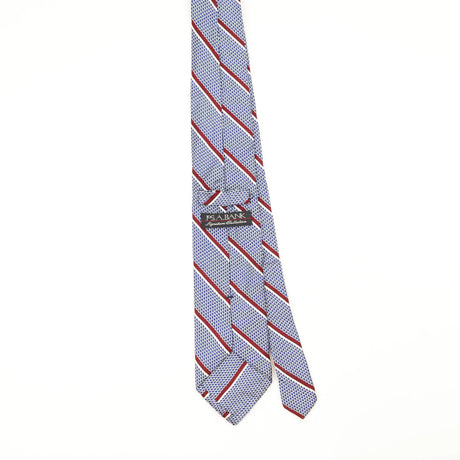 Back Back of Vintage 1990's Jos. A. Bank Striped Patterned Tie