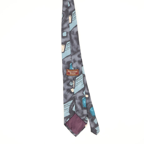 Back Back of Vintage 1990's Abstract Patterned Tie