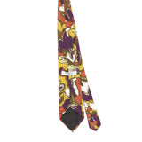 Back Back of Vintage 1990's Floral Patterned Tie