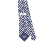 Back Detail of Vintage Hawes & Curtis Geometric Patterned Tie